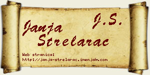 Janja Strelarac vizit kartica